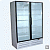 Шкаф холодильный Эльтон 1,12 У воздухоохл 2 двери стекл. (-6.+6)